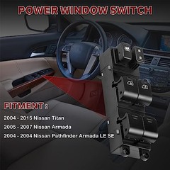 Master Power Window Switch Compatible with Nissan Titan 2004-2015 | Fit for