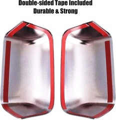 Super Duty Chrome Plated Mirror Covers Ultra Durable Top Half for 2008-2016 Ford