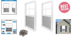 Heavy Duty Flush Mount Shed Windows 12×18 with Tempered Glass – Easy Install