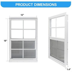 Shed Window 12×18 – Set of 2 for Shed, Coop, Playhouse
