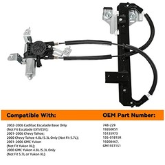 Rear Right Passenger Side Power Window Regulator Rear Right (Passenger) Side