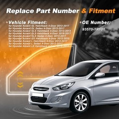 1 AUTODOWN Power Window Switch for Hyundai Accent GL Hatchback 2012-2017