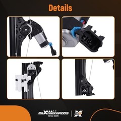 2PCS Power Window Regulator with Motor for Fiat 500 2012–2019 751-649 751648