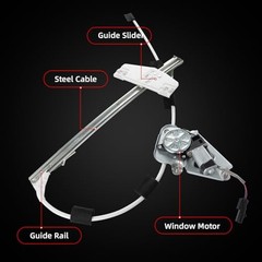 Front Passenger Power Window Regulator with Motor Assembly Front Right
