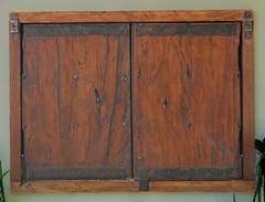 Antique Wooden Large Size Wall Décor Window Panel Frame Original Old Fine Craft