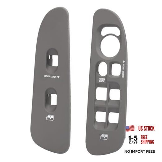 Driver & Passenger Side Door Window Control Switch Panel Bezel Compatible with