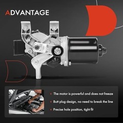 Front Windshield Wiper Motor Compatible with Chevrolet Sonic, 2012 2013 2014