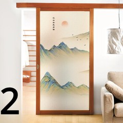 Chinese Frosted Window Film Glass Sticker Office Home Living Room Decor Vintage
