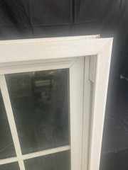 35” W X 57” H Simonton Double Hung Window With Grid Half Screen See Notes