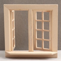 Doll House Window 1:6 DIY Dollhouse Miniature Windows Miniatures 12 Scale