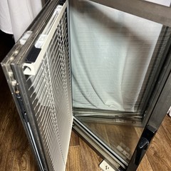 Euro Aluminum casement Windows, magnetic blinds, tempered glass, 24x36x3 1/2