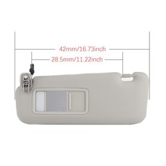 Car Sun Visor Front Left Driver Side TDY169320 Durable Gray Sunshade For Ma XEIV