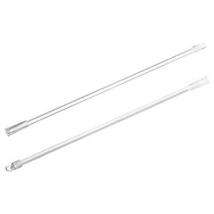 2 Pcs Curtain Pull Rod Wand Blinds Stick Replacement Brown Sticks to Open