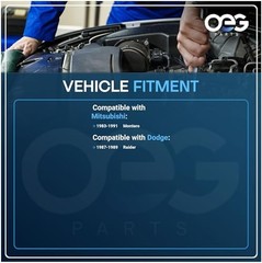 OEG Parts New Windshield Wiper Motor Compatible with Mitsubishi KT3385 90-91