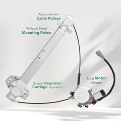 Power Window Regulator With 6-Pin Motor Assembly for Honda Front Driver Side