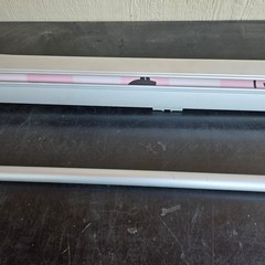 Retractable Roll Up Banner Stand Silver Aluminum Base Pole 33in Need repair Case