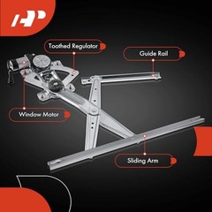 Electric Power Window Regulator with Motor Compatible with Front Passenger