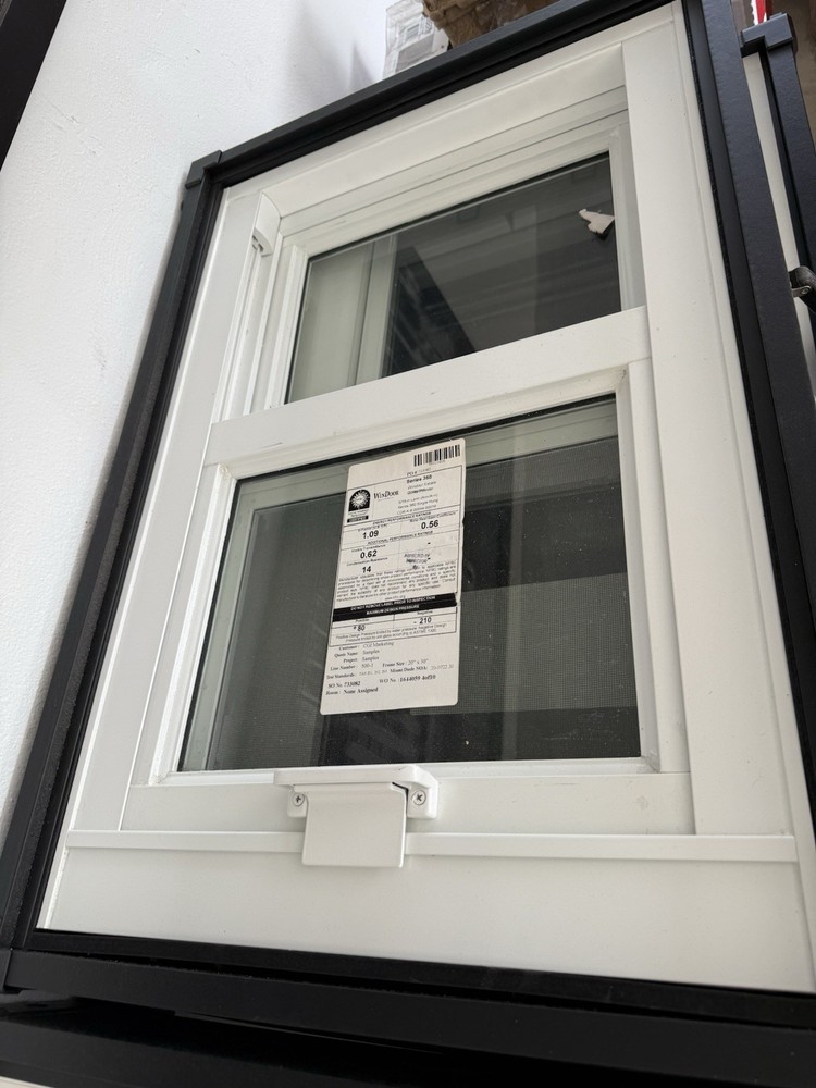 Sentinel Single-Hung Casement Home Window White Aluminum Double-Pane Laminated