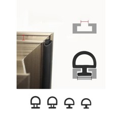 4.2mm-7mm Bubble Gasket Seal For UPVC Doors Windows Rubber Strip Draught Repair