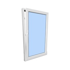 Elite Avora 24″ x 42″ Tilt and Turn Black Exterior and White Interior
