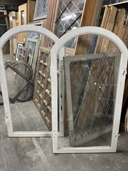 Spanish style arched window single pane 51.5 X 28.5