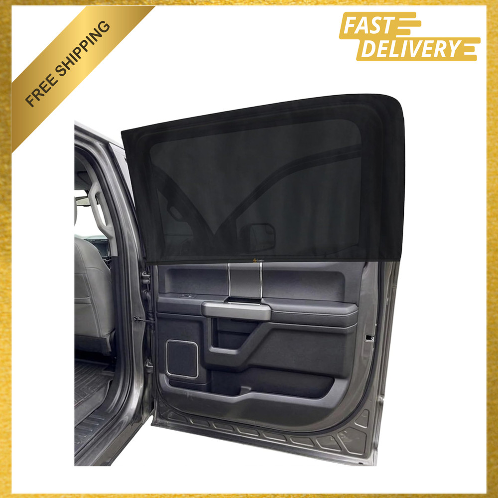 Car Window Screen for Ford F150 2015 2020 Mesh Bug Net UV Privacy Blackout Pack