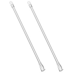2 Pcs Curtain Pull Rod Wand Blinds Stick Replacement Brown Sticks to Open