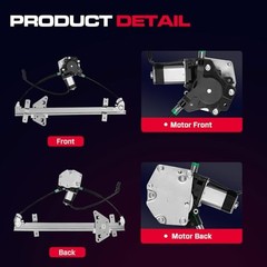 Rear Passenger Side Power Window Regulator with Motor (2 Rear Passenger (RH)