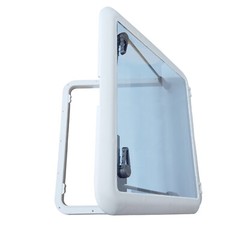 ISURE Boat Porthole UV Resistant Waterproof Push Out Square Deck Hatch Window