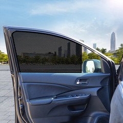 2Pcs Reusable Car Window Film Black PVC Explosion Proof Heat Insulation Film