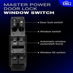 93570-1R111 Front Left Driver Side Power Window Door Lock Switch Single Auto