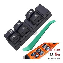 93570-3D121 Upgraded Left Driver Side Power Window Master Switch, Fit for