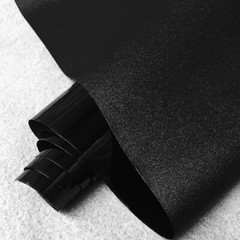 Static Glass Window Door Sticker Film Frosted PVC Black Privacy Decor New