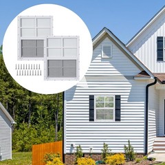2 Pack Shed Windows 14” x 21” Household Windows W/ Tempered Glass & Fiberglass