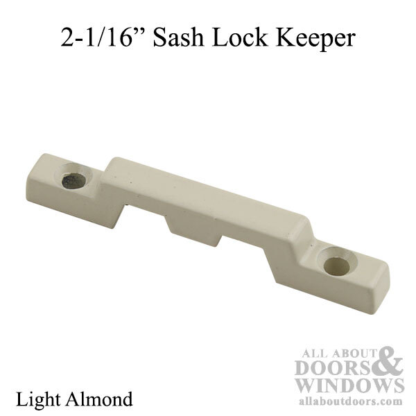 2-1/16″ Deco Sash Lock Keeper in Light Almond