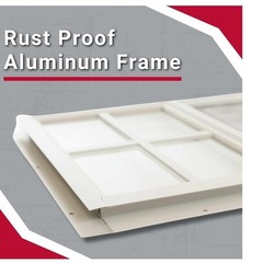 2 Pack 12×18 White Flush Mount Shed Windows Safety Glass Vertical Slider New