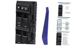 Power Window Switch Front Left Driver Side, Compatible with 2008-2013 Dodge