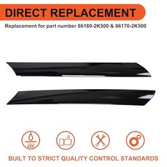 Windshield A-Pillar Trim Compatible with 2010-2013 Kia Soul Exterior Pair