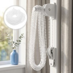 Beaded Pull Chain for Blinds – 10.9 Yards Beading Cord- Shade Clutch Control
