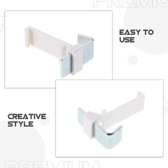 6 Pcs Roller Curtain Brackets Blind Clamp Mount Hardware Clip for Shades