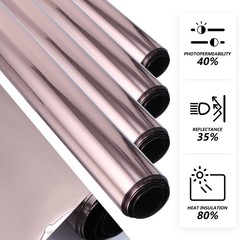 Pet Film Solar Insulation Decorative Window Clings Privacy Films
