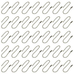 50Pcs Durable Bronze Beaded Chains Iron Ball Chain Connectors for DIY Jewelry
