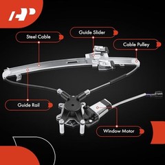Power Window Regulator with Motor Compatible with Dodge Front Passenger (RH)