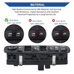 Master Power Window Switch Control Button Compatible with 2014-2019 Dodge