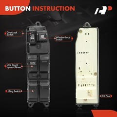 Power Window Switch Compatible with Toyota Camry 2002-2006, RAV4 2001-2005,
