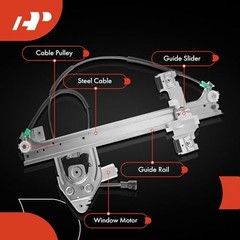 Electric Power Window Regulator with Motor Compatible with Rear Driver