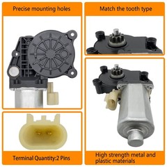 HXHAUTO 2 pins Front Left Driver Side Power Window Motor Compatible with…