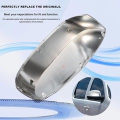2pcs Upper Mirror Cap Chrome Plated Fits for 1500 2500 3500HD 2007-2013 Tahoe Su