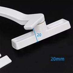 Al Alloy White Security Lock Window Handle Locking Latch Catch Lock Baby Safety