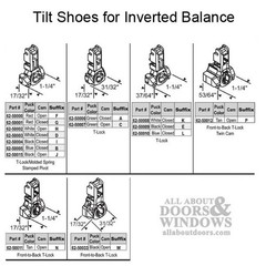 Tilt shoe, 1-1/4 – Black, Inverted Channel Balance